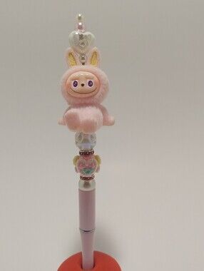 Pink Fuzzy Monster Pen #1